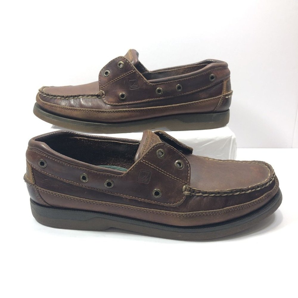 Sperry Top-Sider 0764027 Mens Loafers 11 M CH08 Leather Shoes Slip On